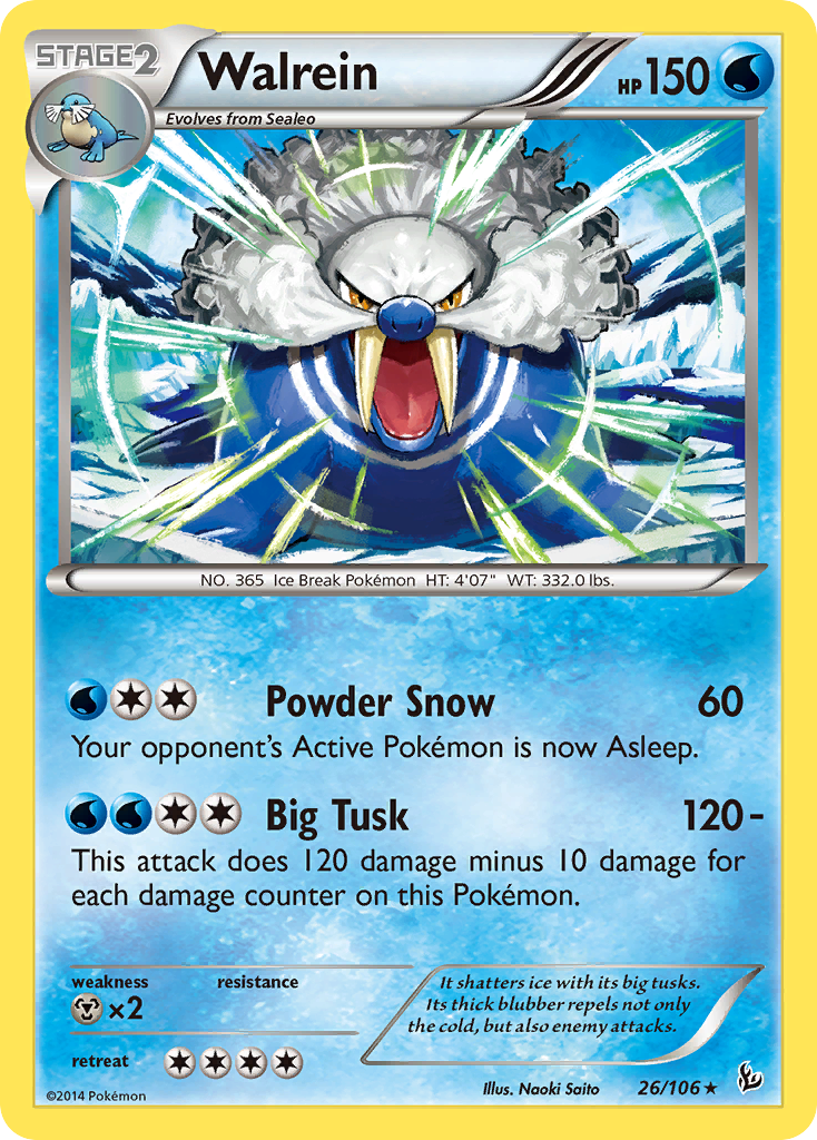 Walrein (26/106) [XY: Flashfire] | Good Games Cannington