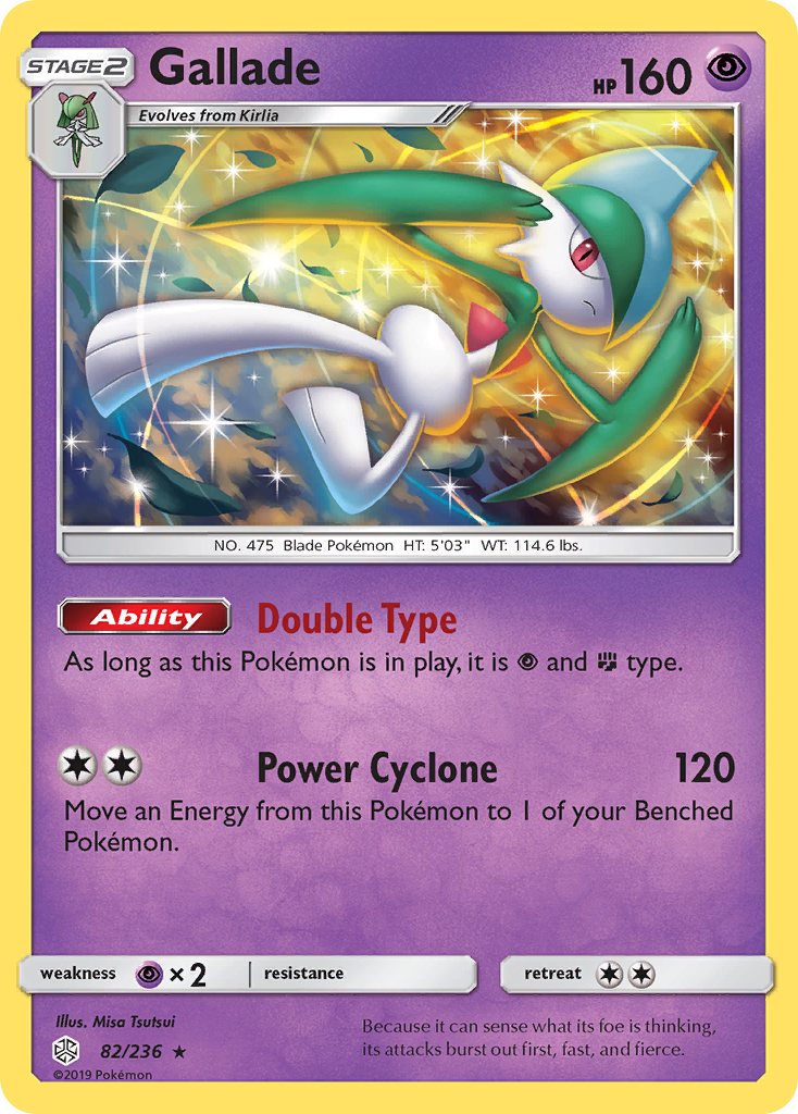 Gallade (82/236) [Sun & Moon: Cosmic Eclipse] | Good Games Cannington