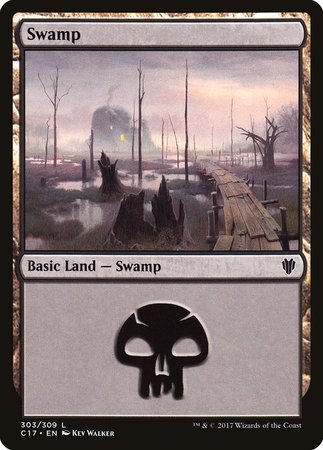 Swamp (303) [Commander 2017] | Good Games Cannington