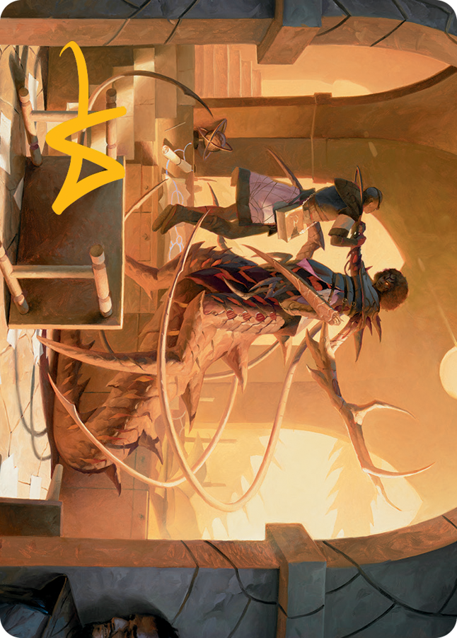 Rona, Tolarian Obliterator Art Card (Gold-Stamped Signature) [March of the Machine Art Series] | Good Games Cannington