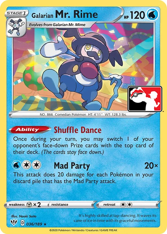 Galarian Mr. Rime (036/189) [Prize Pack Series One] | Good Games Cannington