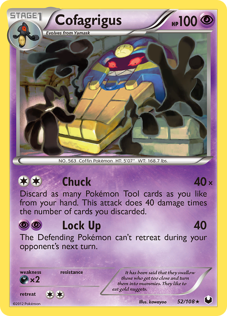 Cofagrigus (52/108) [Black & White: Dark Explorers] | Good Games Cannington