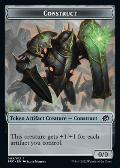 Powerstone // Construct (005) Double-Sided Token [The Brothers' War Tokens] | Good Games Cannington