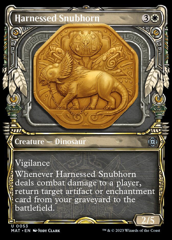 Harnessed Snubhorn (Showcase) [March of the Machine: The Aftermath] | Good Games Cannington