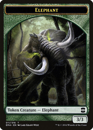 Elephant Token [Eternal Masters Tokens] | Good Games Cannington
