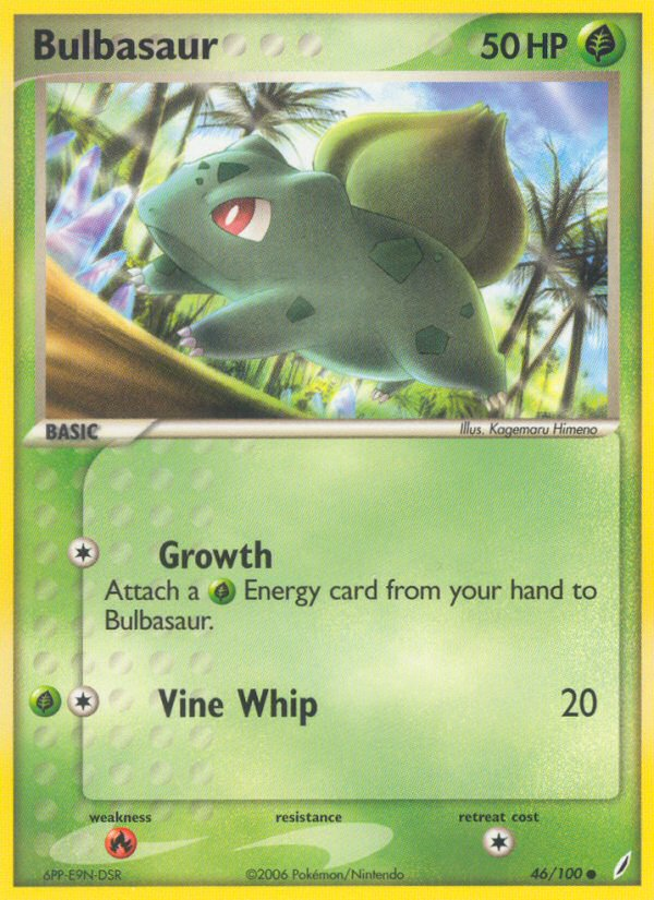 Bulbasaur (46/100) [EX: Crystal Guardians] | Good Games Cannington