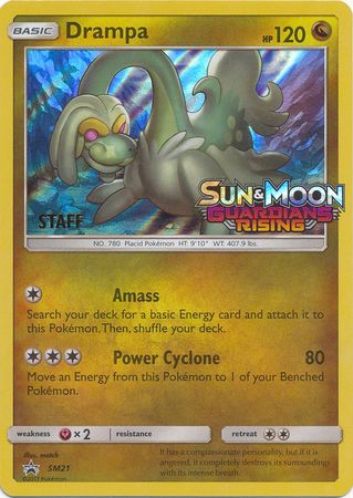 Drampa (SM21) (Staff Prerelease Promo) [Sun & Moon: Black Star Promos] | Good Games Cannington