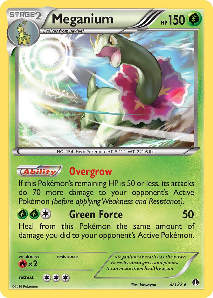 Meganium (3/122) (Cosmos Holo) (Blister Exclusive) [XY: BREAKpoint] | Good Games Cannington