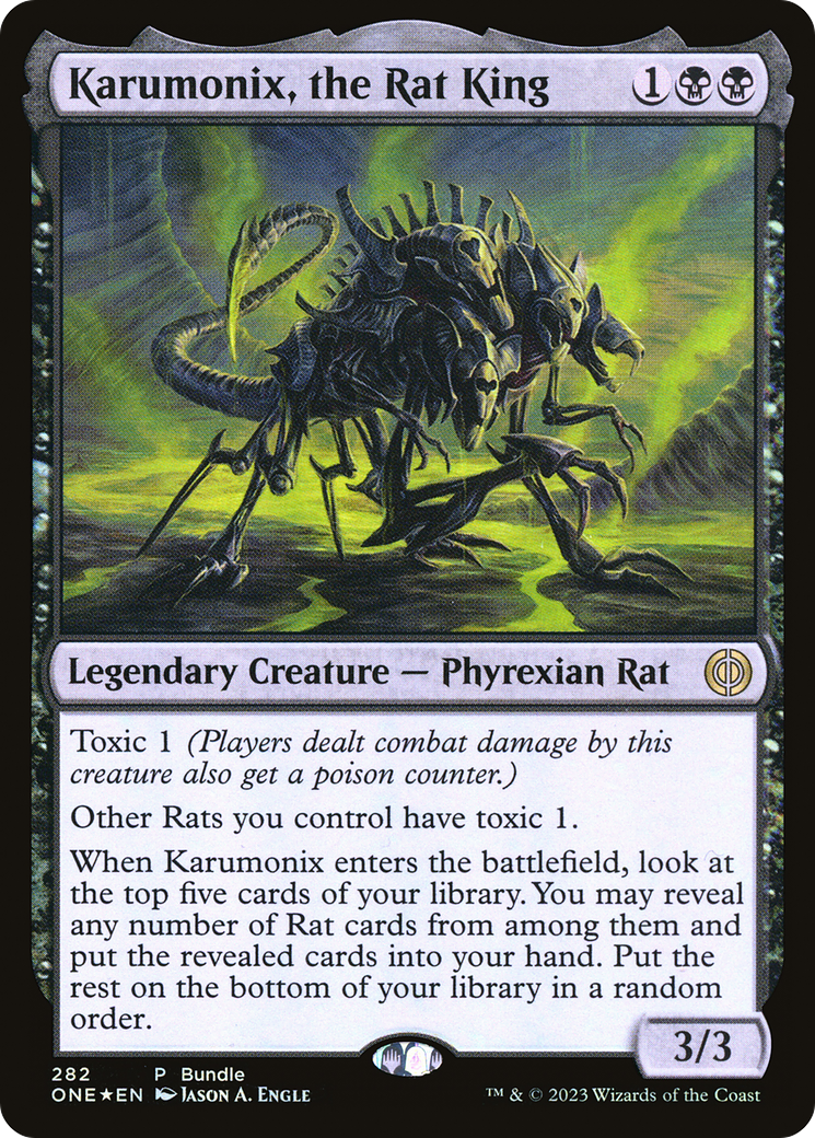Karumonix, the Rat King (Bundle) [Phyrexia: All Will Be One] | Good Games Cannington