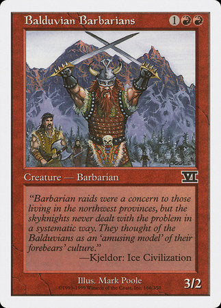 Balduvian Barbarians [Classic Sixth Edition] | Good Games Cannington