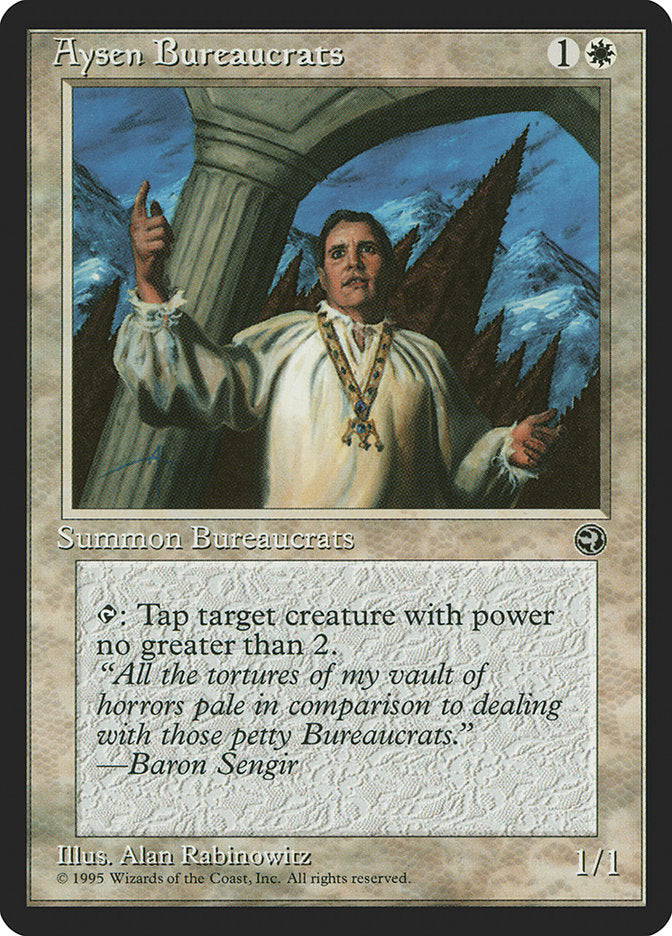 Aysen Bureaucrats (Baron Sengir Flavor Text) [Homelands] | Good Games Cannington