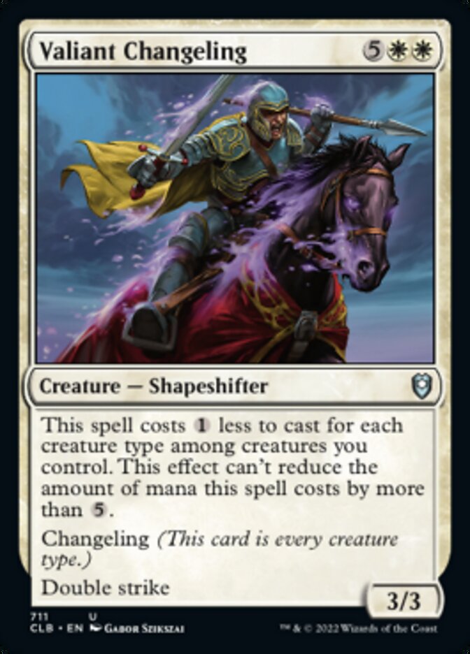 Valiant Changeling [Commander Legends: Battle for Baldur's Gate] | Good Games Cannington