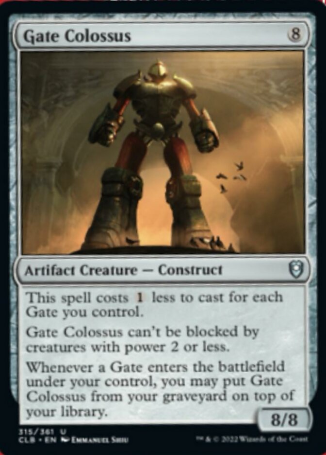 Gate Colossus [Commander Legends: Battle for Baldur's Gate] | Good Games Cannington