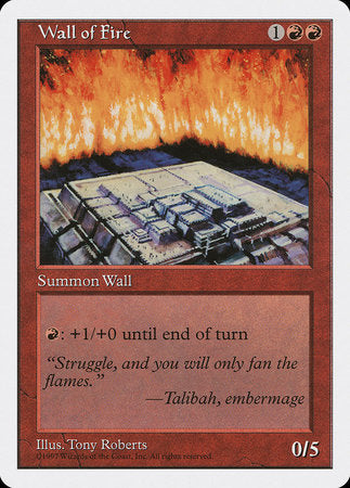 Wall of Fire [Fifth Edition] | Good Games Cannington