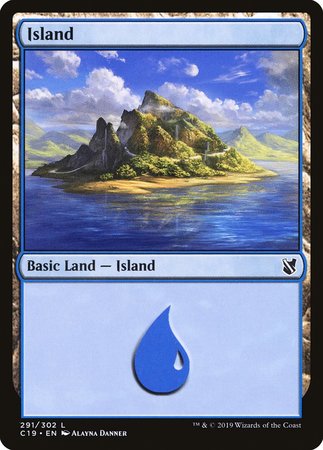 Island (291) [Commander 2019] | Good Games Cannington