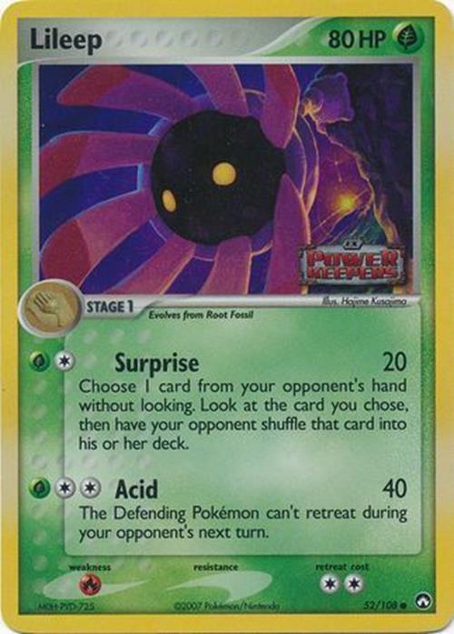Lileep (52/108) (Stamped) [EX: Power Keepers] | Good Games Cannington