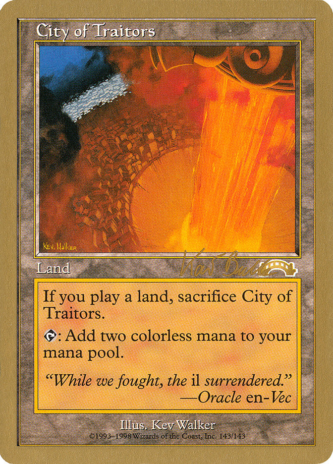 City of Traitors (Kai Budde) [World Championship Decks 1999] | Good Games Cannington