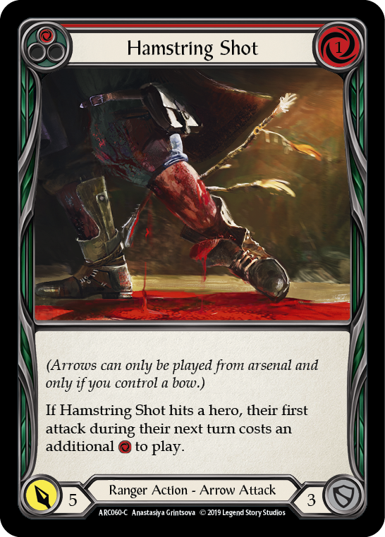 Hamstring Shot (Red) [ARC060-C] 1st Edition Rainbow Foil | Good Games Cannington