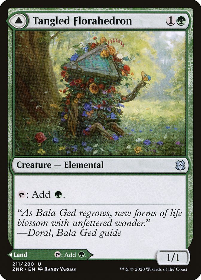 Tangled Florahedron // Tangled Vale [Zendikar Rising] | Good Games Cannington
