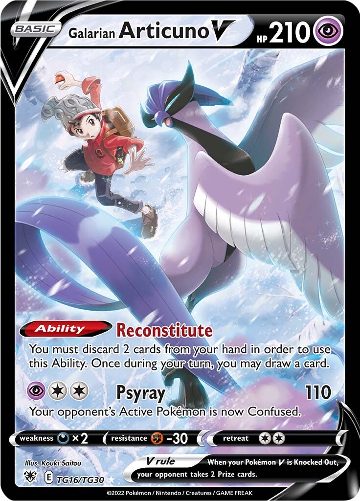 Galarian Articuno V (TG16/TG30) [Sword & Shield: Astral Radiance] | Good Games Cannington
