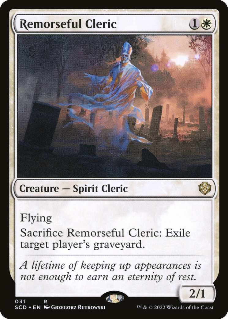 Remorseful Cleric [Starter Commander Decks] | Good Games Cannington