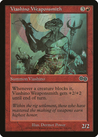Viashino Weaponsmith [Urza's Saga] | Good Games Cannington