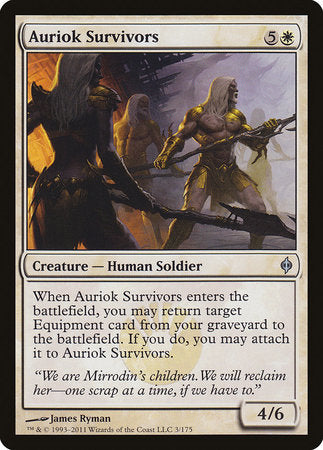 Auriok Survivors [New Phyrexia] | Good Games Cannington