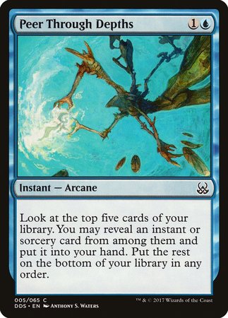 Peer Through Depths [Duel Decks: Mind vs. Might] | Good Games Cannington