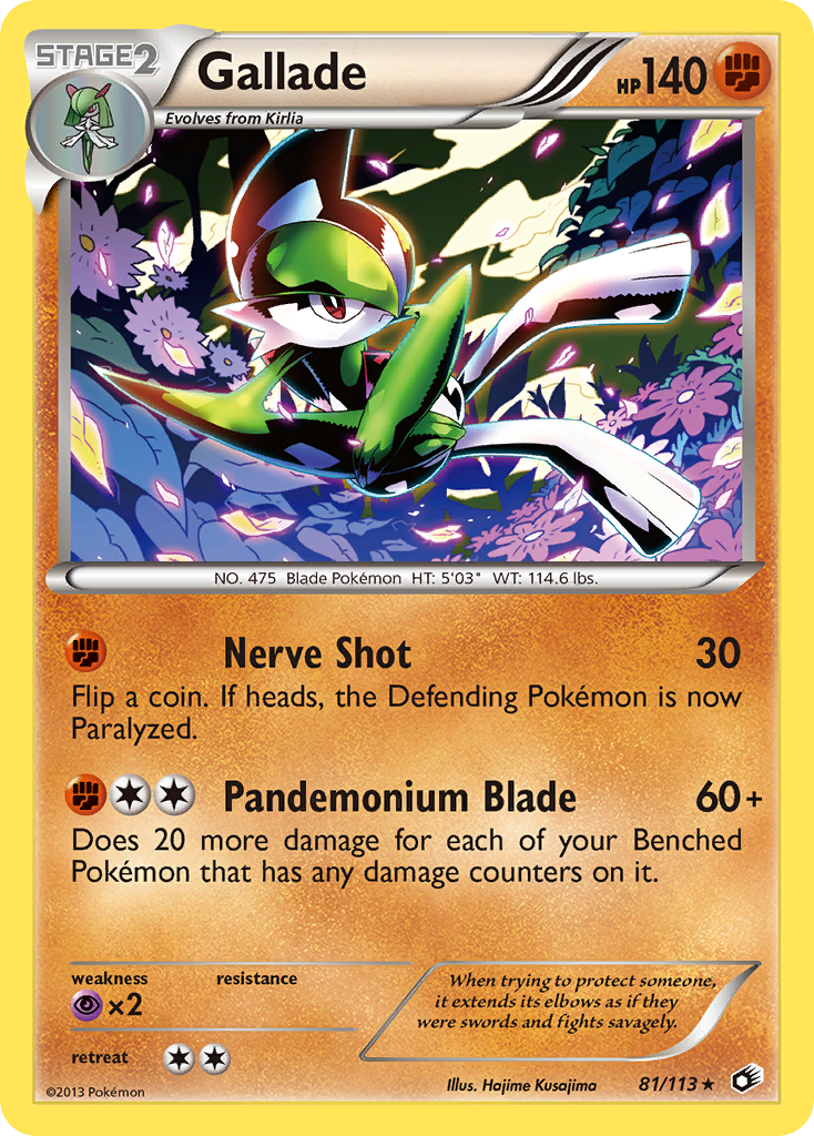Gallade (81/113) [Black & White: Legendary Treasures] | Good Games Cannington