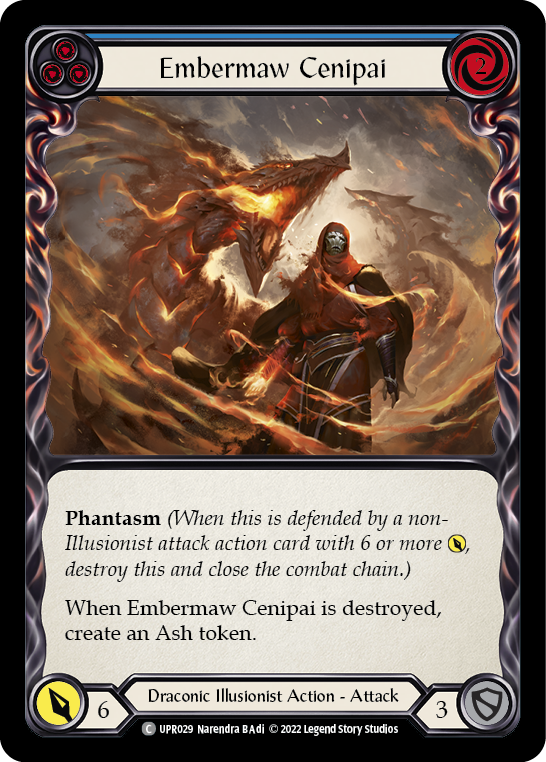 Embermaw Cenipai (Blue) [UPR029] (Uprising)  Rainbow Foil | Good Games Cannington