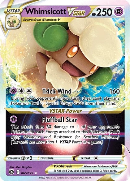 Whimsicott VSTAR (065/172) [Sword & Shield: Brilliant Stars] | Good Games Cannington