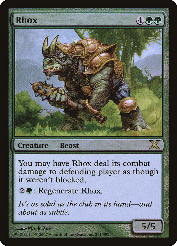 Rhox (Premium Foil) [Tenth Edition] | Good Games Cannington