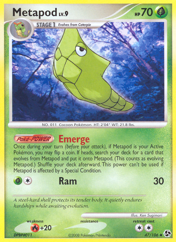 Metapod (47/106) [Diamond & Pearl: Great Encounters] | Good Games Cannington