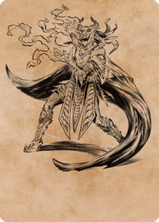 Livaan, Cultist of Tiamat Art Card [Commander Legends: Battle for Baldur's Gate Art Series] | Good Games Cannington