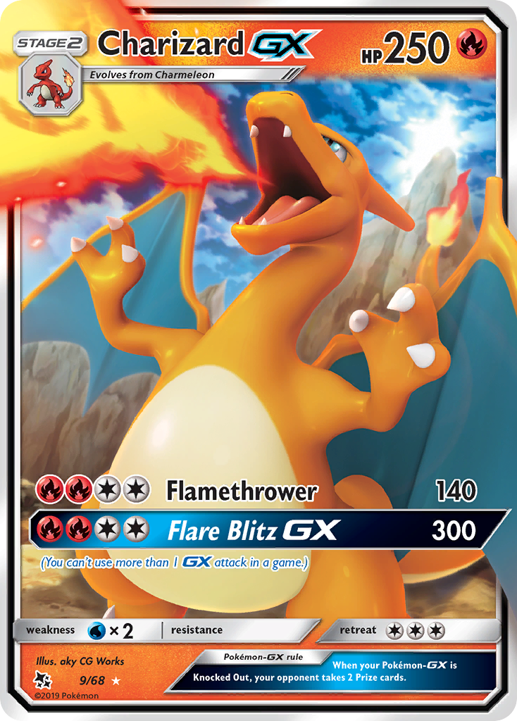 Charizard GX (9/68) [Sun & Moon: Hidden Fates] | Good Games Cannington
