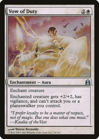 Vow of Duty [Commander 2011] | Good Games Cannington