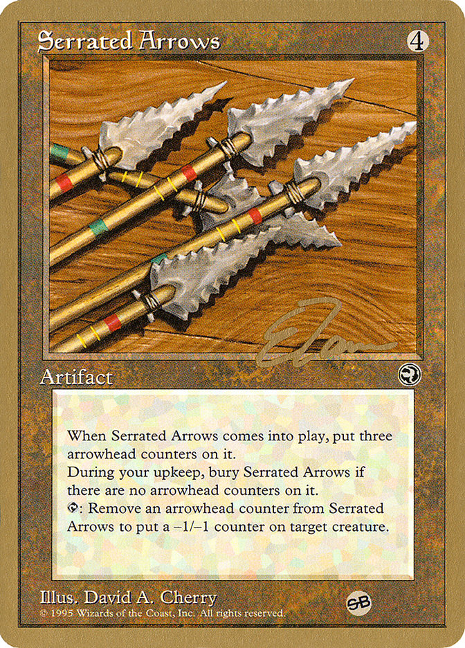 Serrated Arrows (Eric Tam) (SB) [Pro Tour Collector Set] | Good Games Cannington
