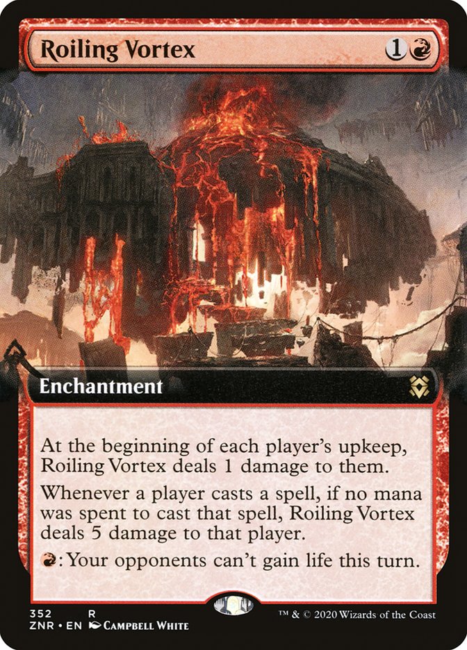 Roiling Vortex (Extended Art) [Zendikar Rising] | Good Games Cannington