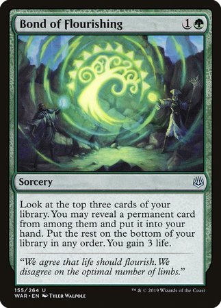 Bond of Flourishing [War of the Spark] | Good Games Cannington
