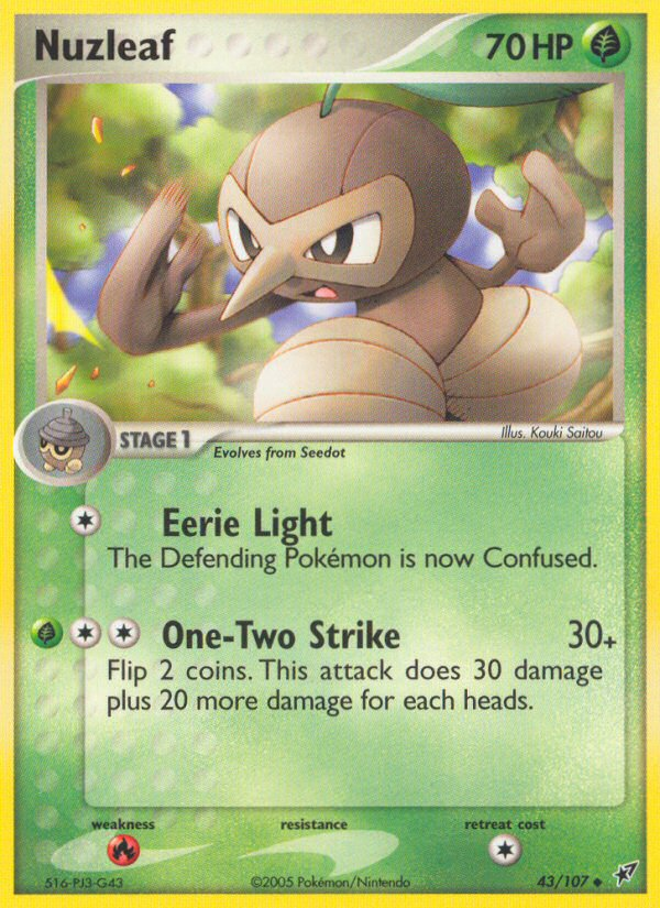 Nuzleaf (43/107) [EX: Deoxys] | Good Games Cannington