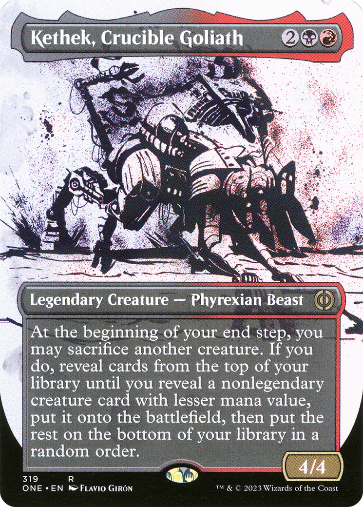 Kethek, Crucible Goliath (Borderless Ichor) [Phyrexia: All Will Be One] | Good Games Cannington