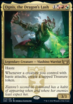 Ognis, the Dragon's Lash (Promo Pack) [Streets of New Capenna Promos] | Good Games Cannington