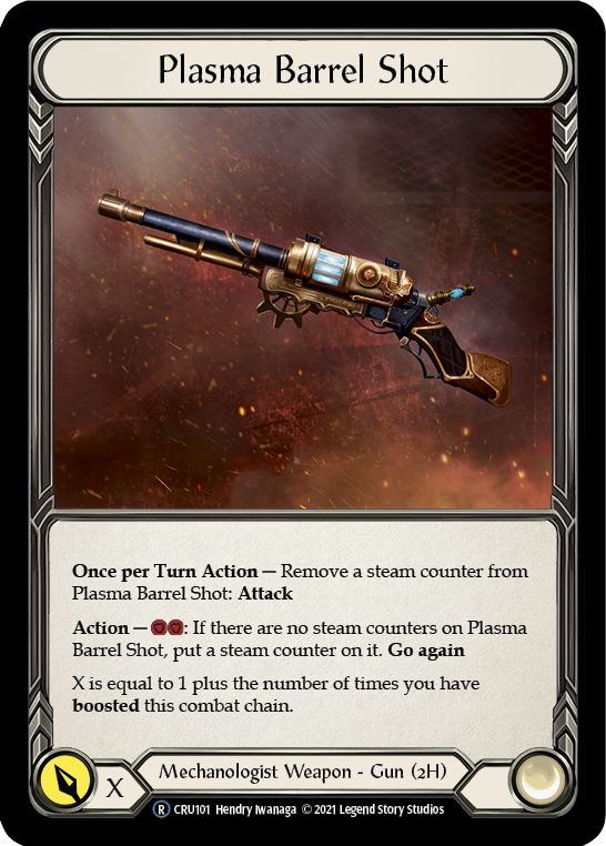Plasma Barrel Shot [U-CRU101-RF] Unlimited Rainbow Foil | Good Games Cannington