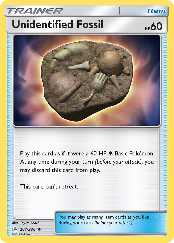 Unidentified Fossil (207/236) [Sun & Moon: Cosmic Eclipse] | Good Games Cannington