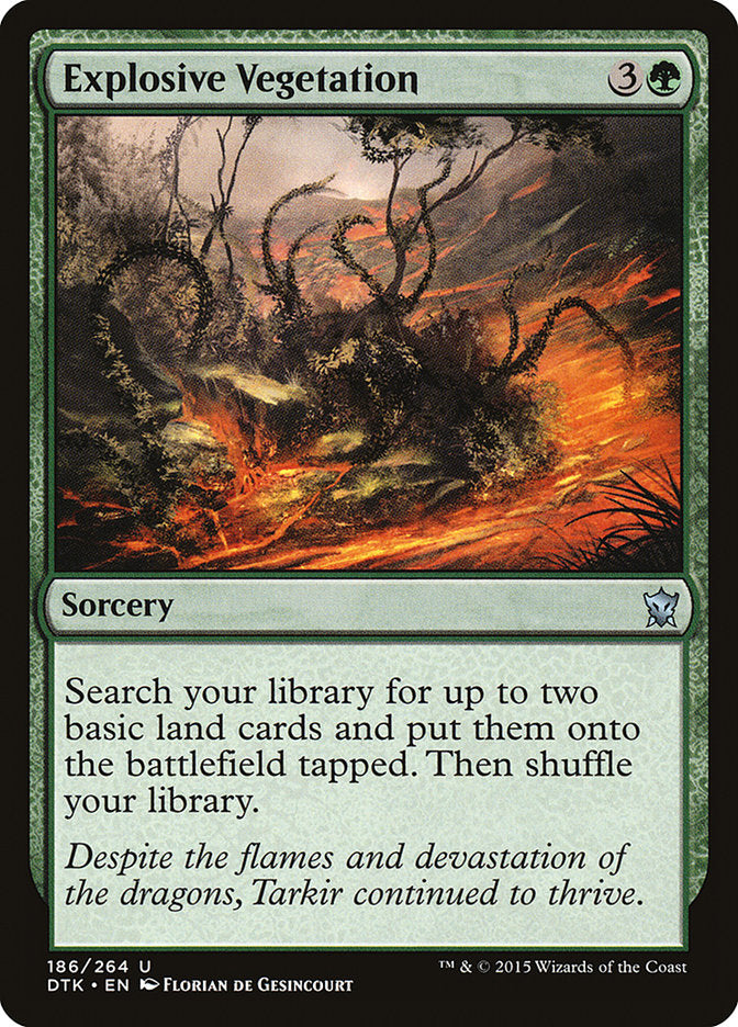 Explosive Vegetation [Dragons of Tarkir] | Good Games Cannington