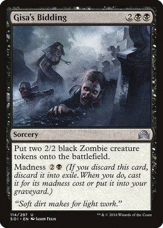 Gisa's Bidding [Shadows over Innistrad] | Good Games Cannington