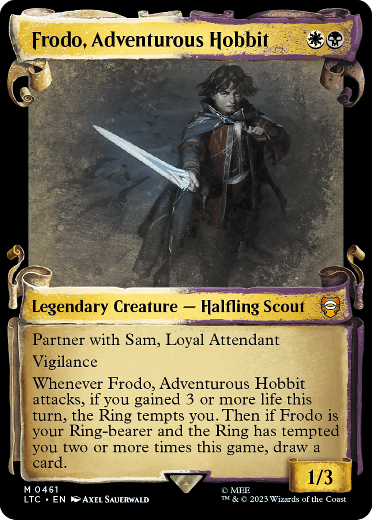 Frodo, Adventurous Hobbit [The Lord of the Rings: Tales of Middle-Earth Commander Showcase Scrolls] | Good Games Cannington