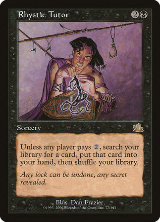 Rhystic Tutor [Prophecy] | Good Games Cannington