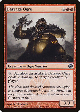 Barrage Ogre [Scars of Mirrodin] | Good Games Cannington