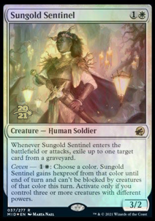 Sungold Sentinel [Innistrad: Midnight Hunt Prerelease Promos] | Good Games Cannington
